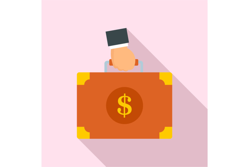 corruption-money-suitcase-icon-flat-style