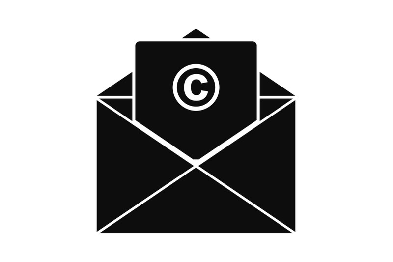 trademark-envelope-icon-simple-style