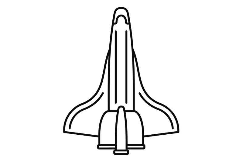 spaceship-icon-outline-style