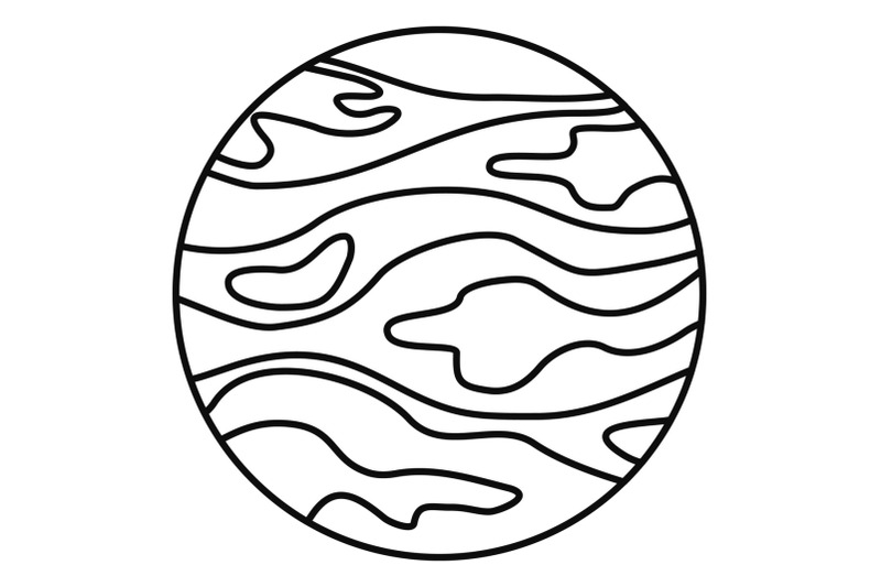 neptune-planet-icon-outline-style