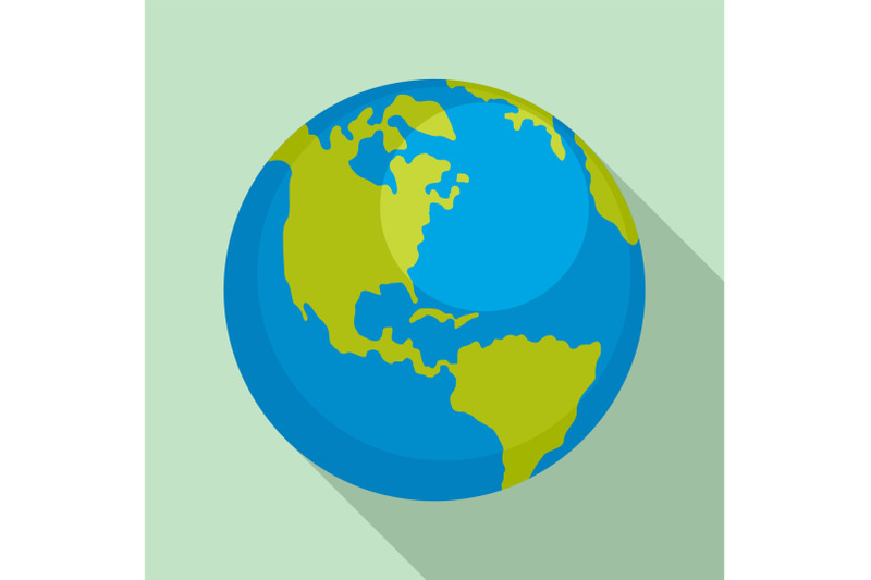 earth-planet-icon-flat-style