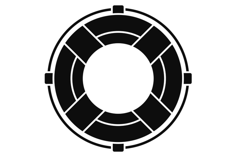 life-buoy-solution-icon-simple-style