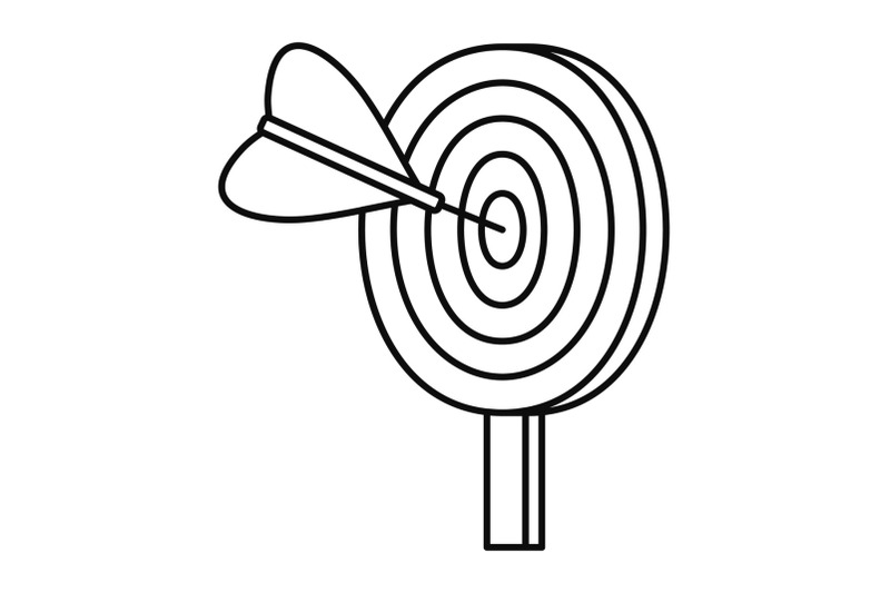 target-solution-icon-outline-style