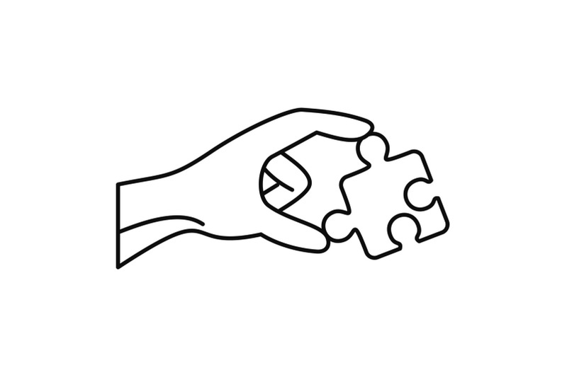 puzzle-solution-icon-outline-style