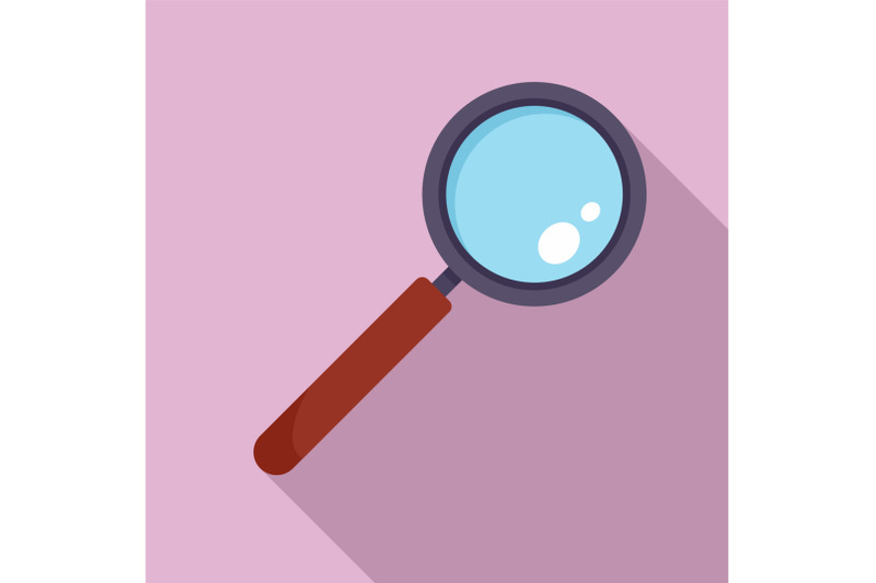 find-solution-magnify-glass-icon-flat-style