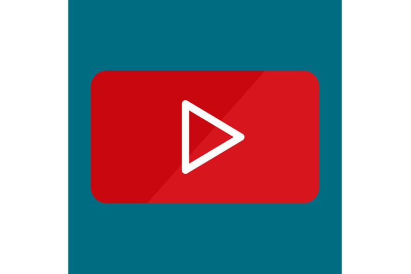 video-player-play-icon-flat-style