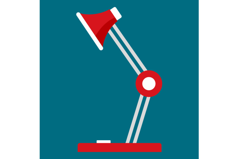 desktop-lamp-icon-flat-style