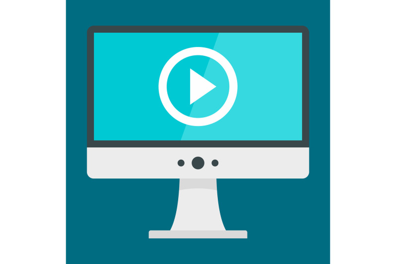 monitor-video-play-icon-flat-style