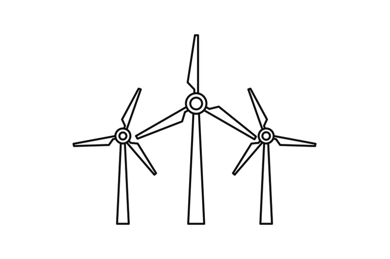 wind-energy-icon-outline-style
