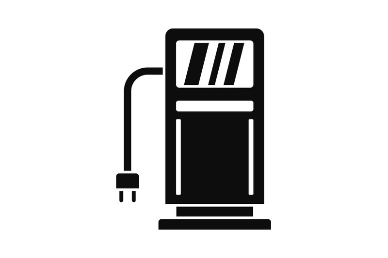 electric-recharge-station-icon-simple-style