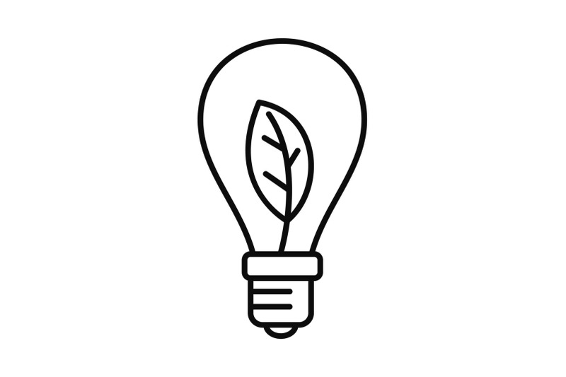 eco-save-bulb-icon-outline-style