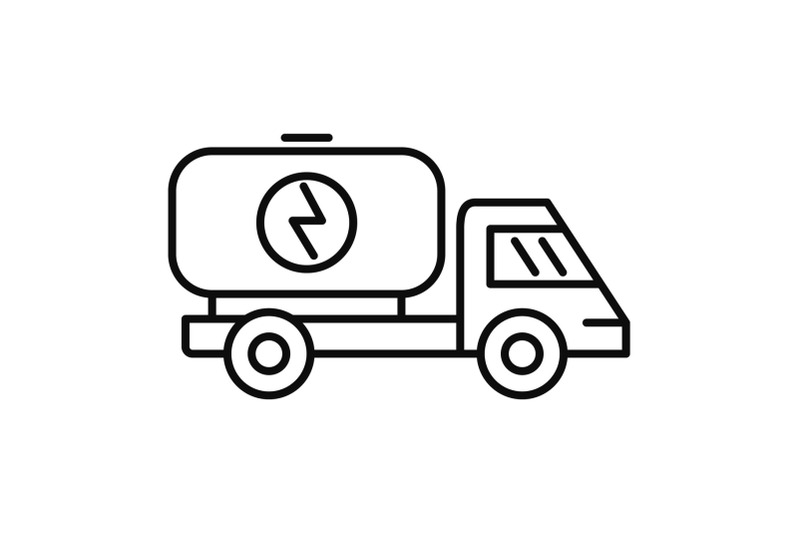 eco-energy-truck-icon-outline-style