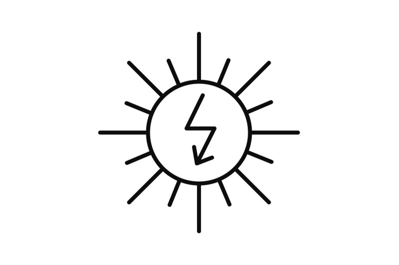 energy-of-sun-icon-outline-style