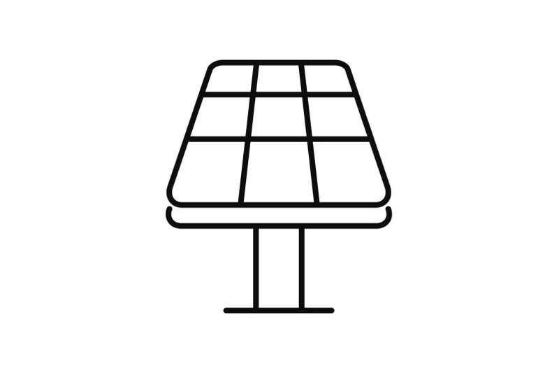 sun-panel-icon-outline-style