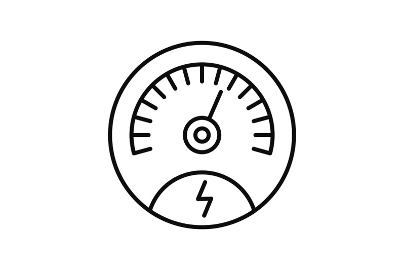 save-energy-dashboard-icon-outline-style