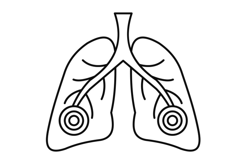 pneumonia-lungs-icon-outline-style