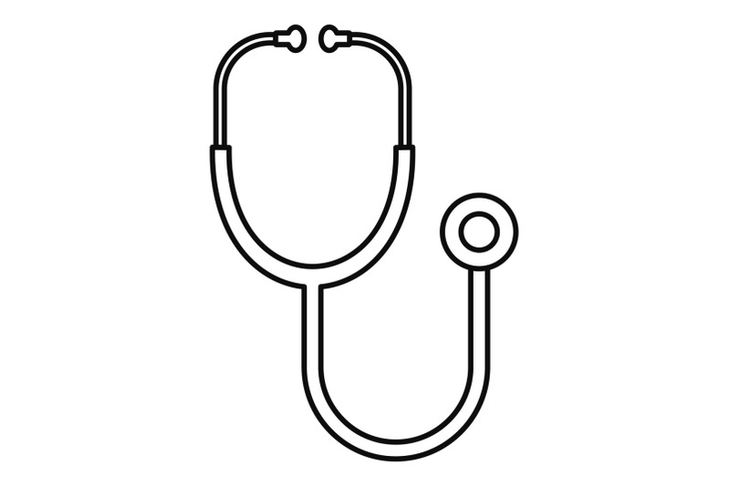 stethoscope-icon-outline-style