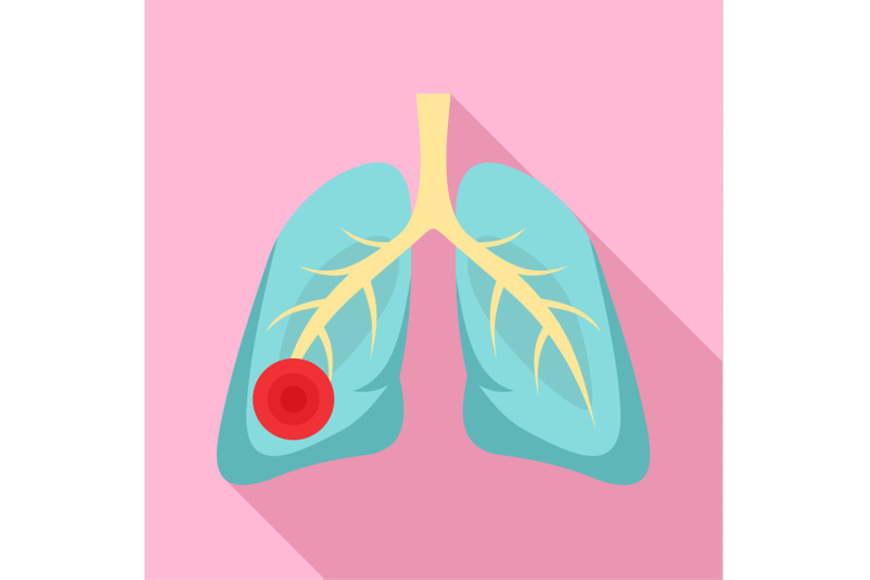 pneumonia-lungs-icon-flat-style