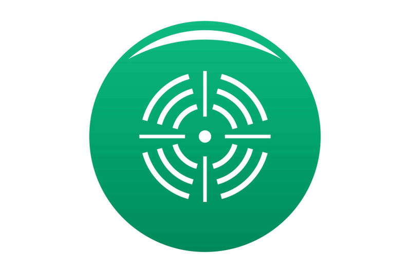 round-target-icon-vector-green