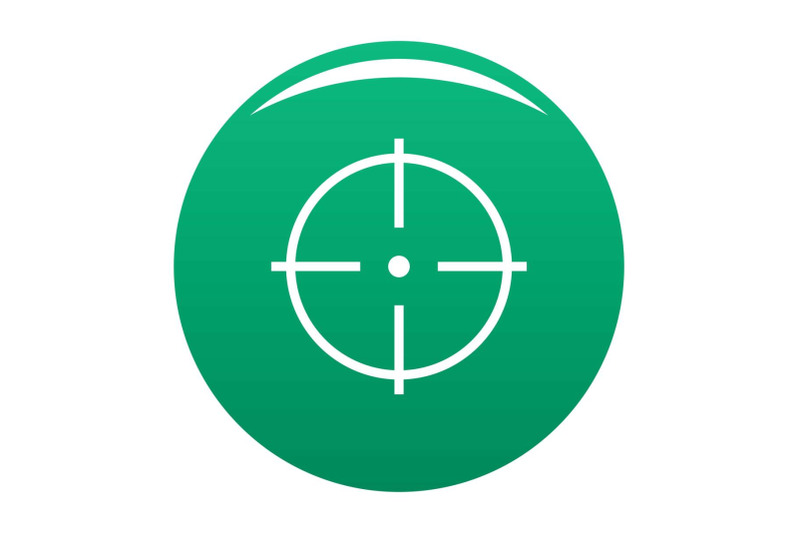 selection-of-target-icon-vector-green