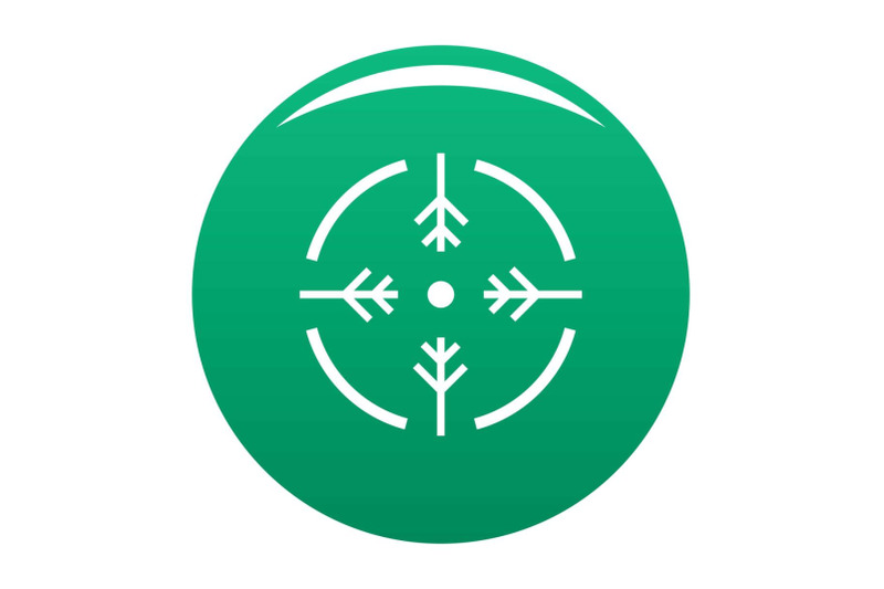 shoot-circle-icon-vector-green