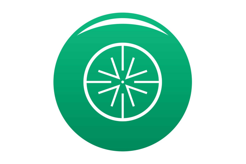 center-target-icon-vector-green