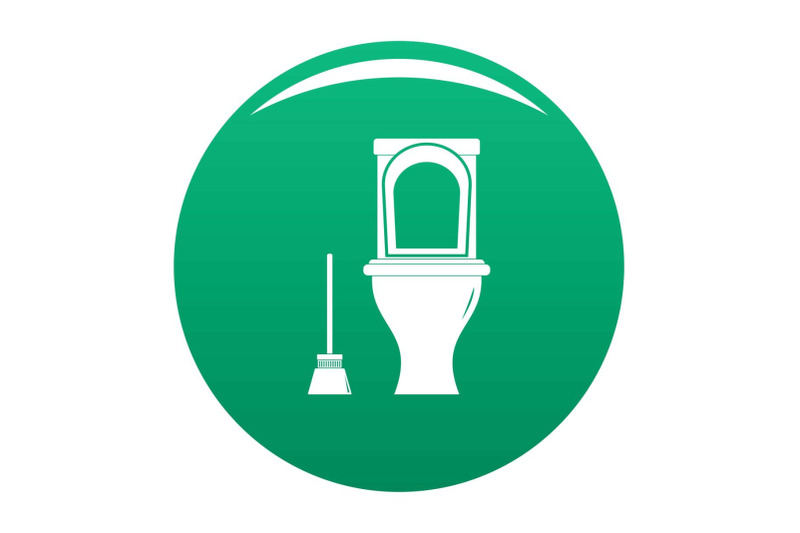 cleaning-toilet-icon-vector-green