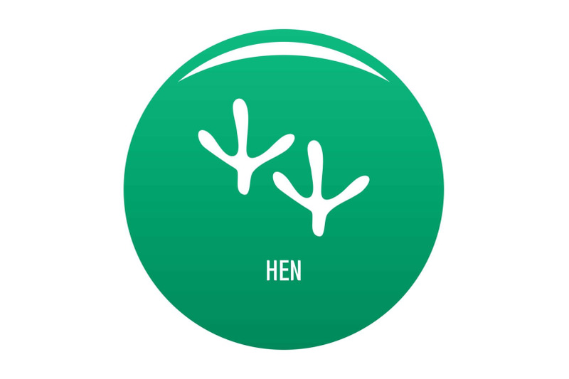hen-step-icon-vector-green