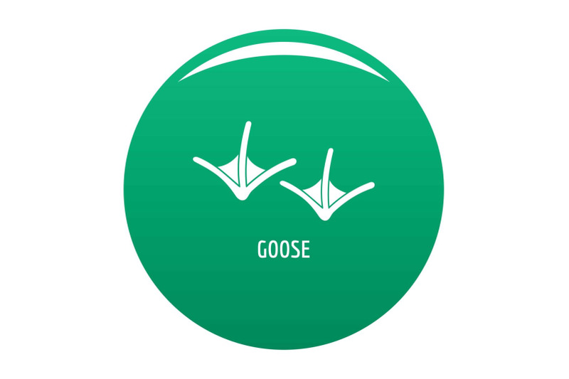 goose-step-icon-vector-green