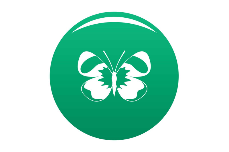 light-butterfly-icon-vector-green