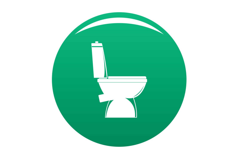 home-toilet-icon-vector-green