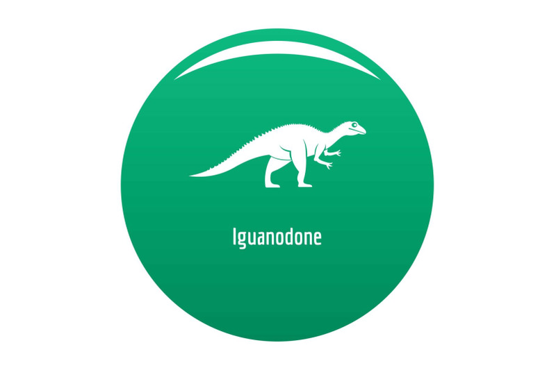 iguanodone-icon-vector-green