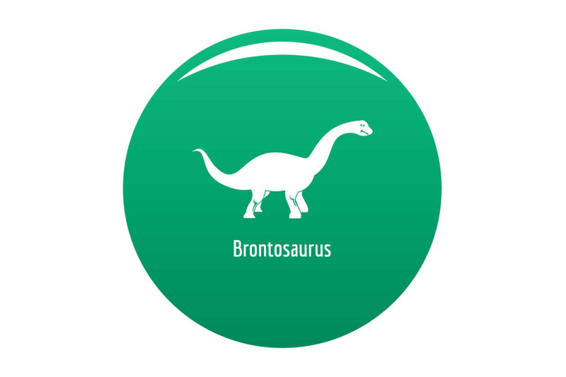 brontosaurus-icon-vector-green