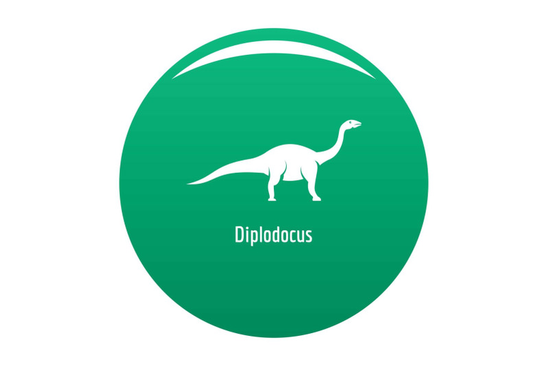 diplodocus-icon-vector-green