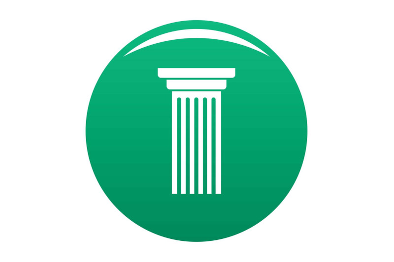 italian-column-icon-vector-green