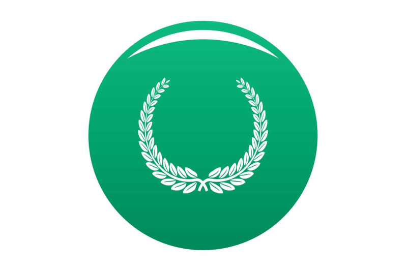 leader-wreath-icon-vector-green