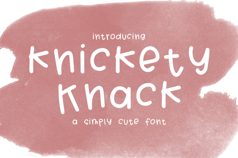 knickey-knack-font