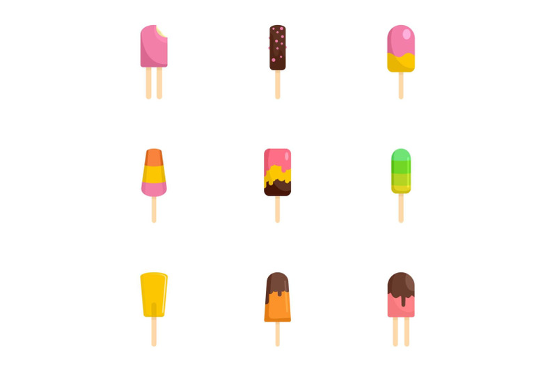 tasty-ice-cream-icon-set-flat-style