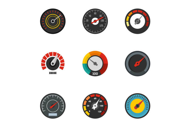 gauge-icon-set-flat-style