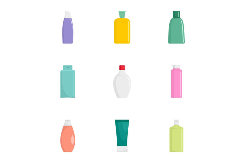 cosmetic-bottle-icon-set-flat-style