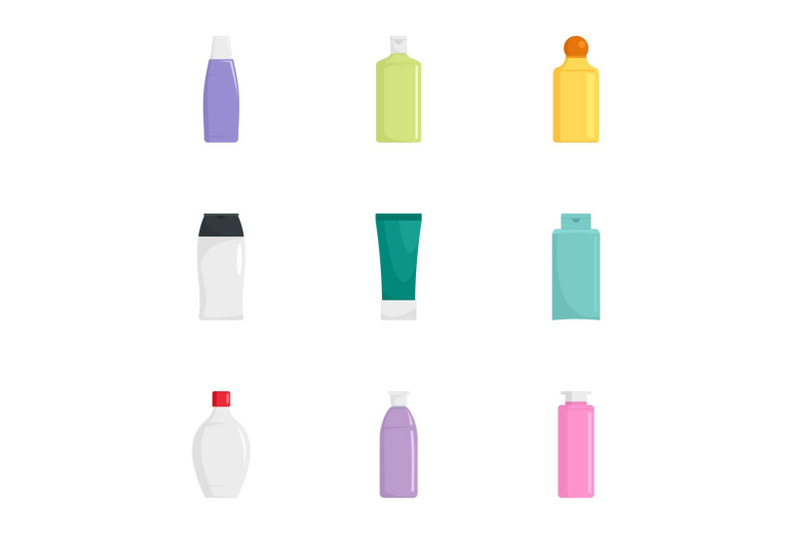 skin-care-bottle-icon-set-flat-style