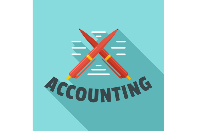 accounting-pen-logo-flat-style