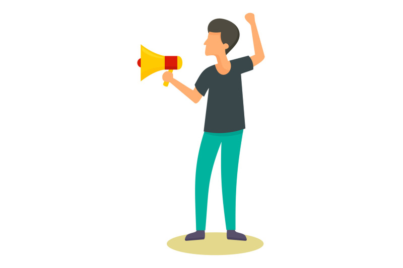 man-speak-in-megaphone-icon-flat-style
