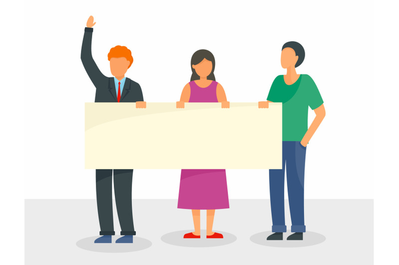 people-at-election-meeting-concept-background-flat-style