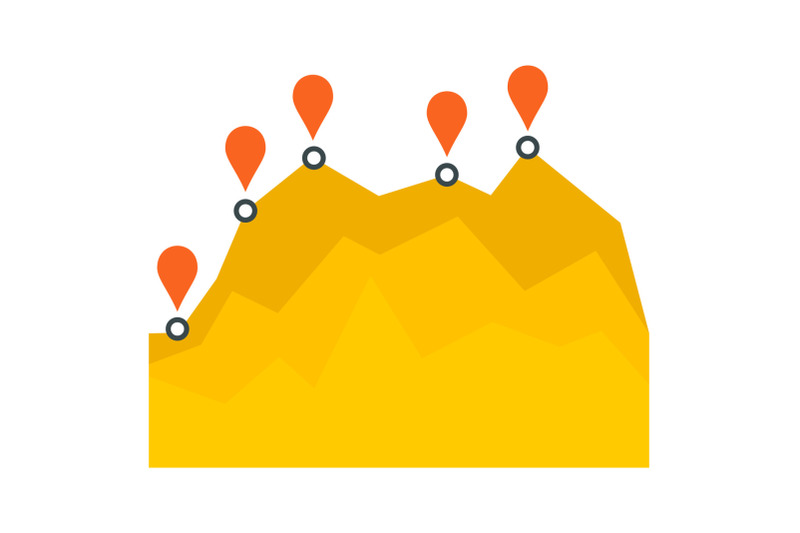 yellow-graph-chart-icon-flat-style