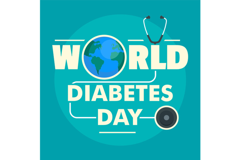 world-diabetes-day-concept-background-flat-style