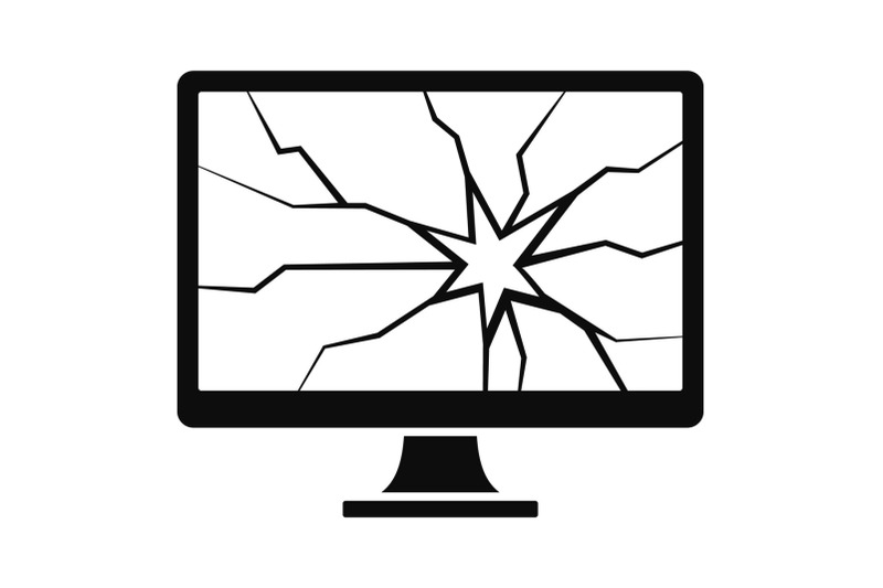 broken-computer-monitor-icon-simple-style