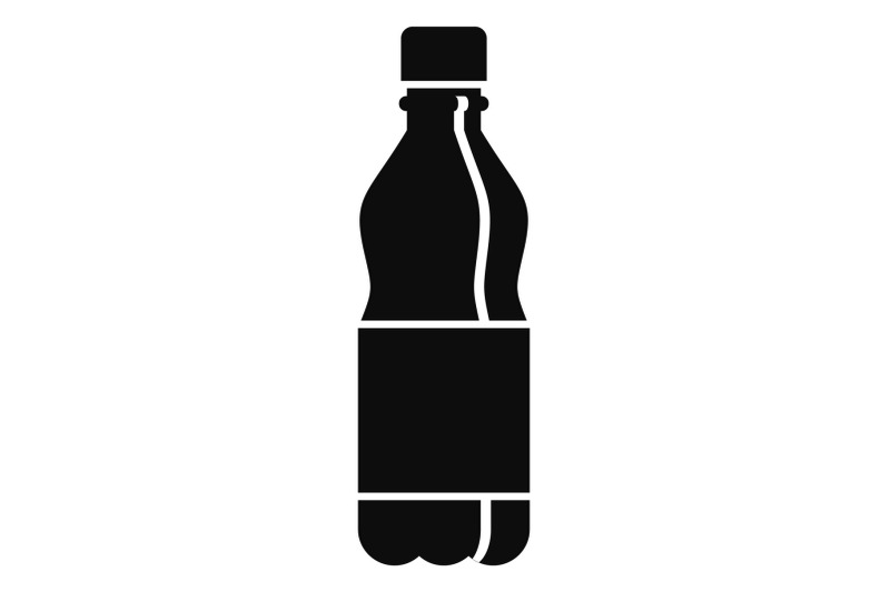 plastic-water-bottle-icon-simple-style