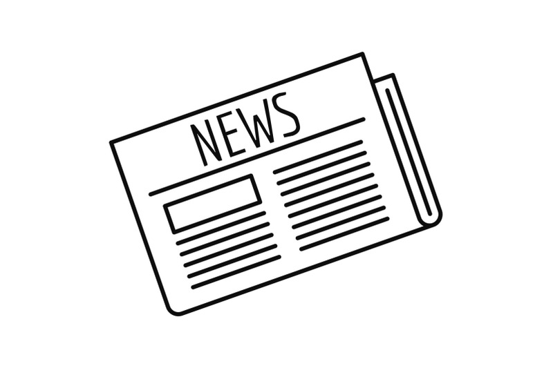 newspaper-icon-outline-style