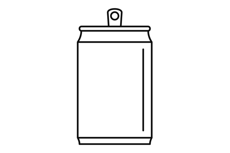 beer-tin-can-icon-outline-style